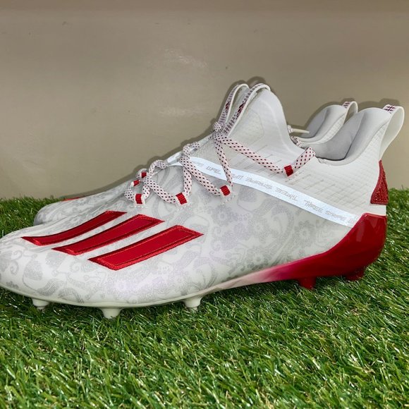 Adidas Adizero Reign Young King Football Cleats Red FU6708 Men\'s Size NEW main image 4